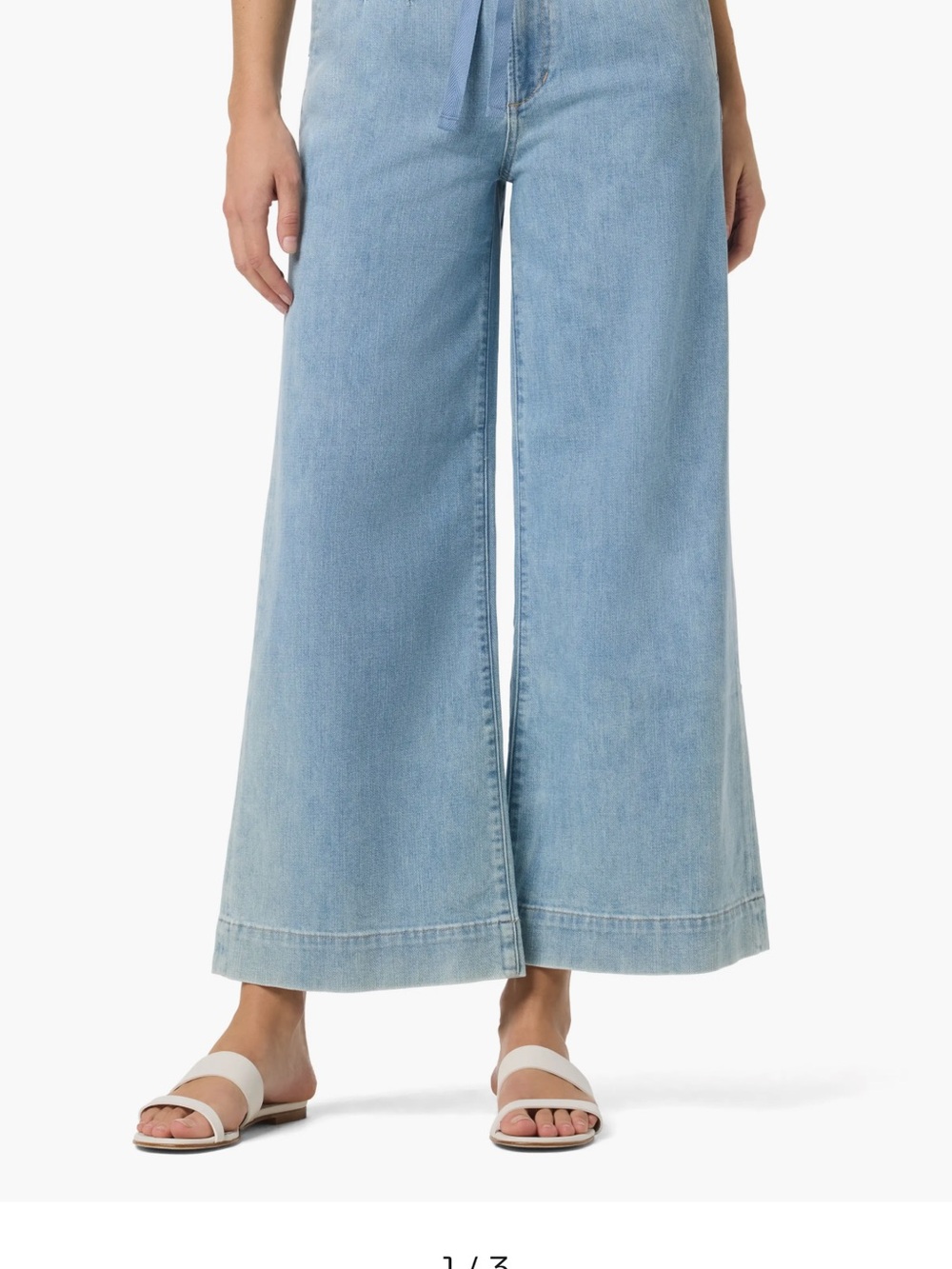 Joe's Jeans Light Blue Wide-Leg Denim